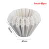 50/100pcs Pour Over Coffee Filter Papers 50 Sheets; Fits B75 Coffee Dripper & 1-2 Cups Wave Dripper Coffee Filter Papers