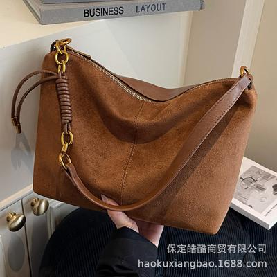 Retro Bag Women's Large Capacity 2025 New Autumn and Winter Versatile Messenger Bag Casual Shoulder Underarm Commuter Tote Bag