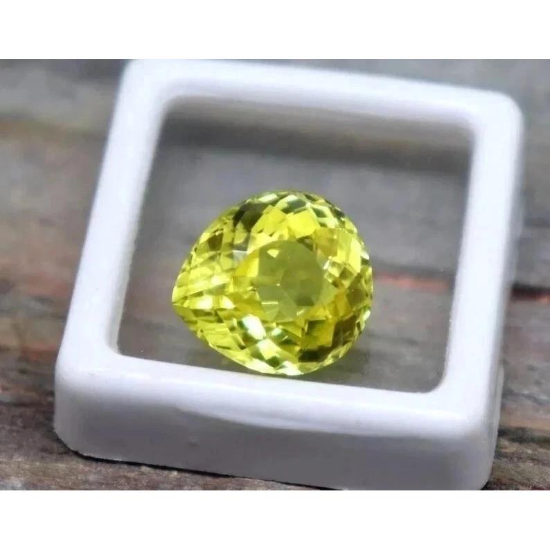 11+ Ct Natural Awesome Yellow Sapphire Ceylon Pear Cut Beautiful Gemstone