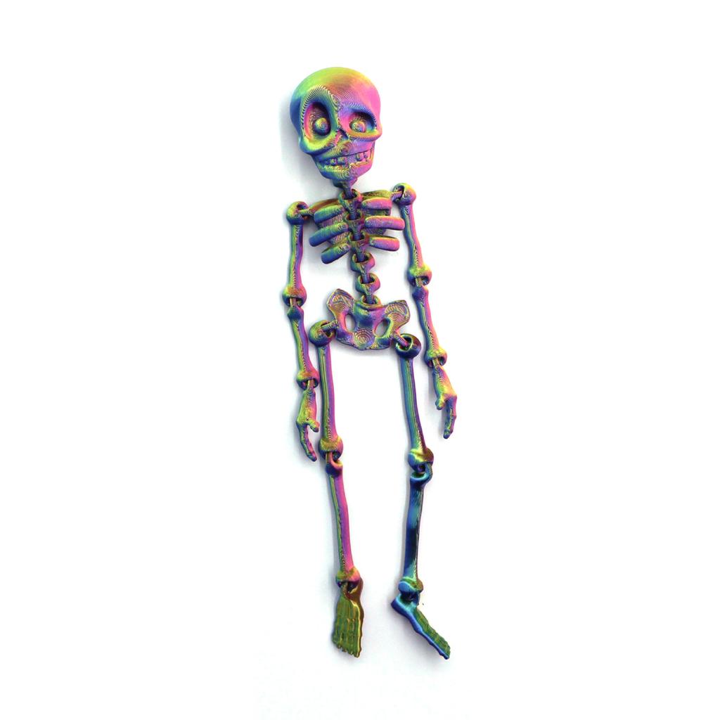 3D Printed Movable Joint Skeleton Figurines Flexible High Human Bone Miniature Creative Fun Decoration Halloween Gifts