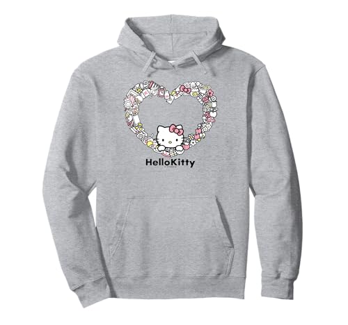 Худи с сердечком в американском стиле Hello Kitty