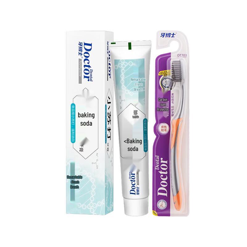 

Dr. Dentist Baking Soda Toothpaste & Brush Set