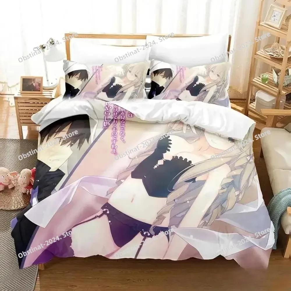 New Anime Unbreakable Machine-Dol Beding Set Printed With Pilowcase Bed Soft Duvet Cover Soft Single Double Quen Super King-Sized Dimensionsd