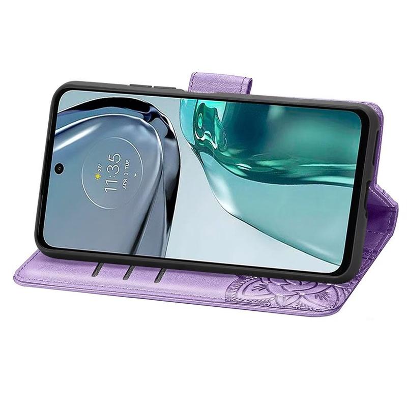 For Motorola Moto E13 E14 E15 Edge 30 40 50 60 70 Fusion X70 Air Neo Signature 2026 Pro 5G Case Flip Leather Wallet Cover Card Holder Cute Butterfly