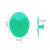 3Pcs Silicone Oval Face Wash Brushes Face Cleansing Brush Mini Massager Waterproof Facial Soft Deep Pore Cleanser Tool