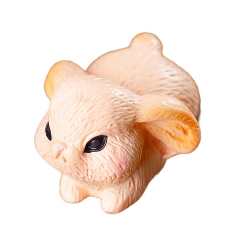 10Pcs Miniature Rabbit Figurines Resin Animal Statues Perfectly for Easter Decorations and Birthday Cake Toppers