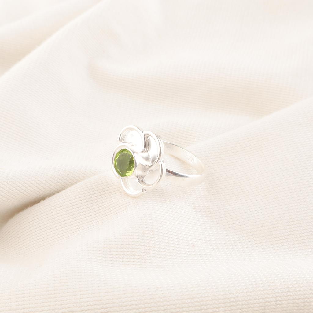 Peridot Gemstone Ring, 925 Solid Sterling Silver Jewelry, Beautiful Handmade Peridot Ring, Women Jewelry For Gift