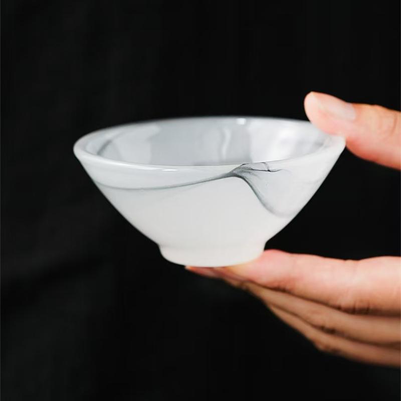 40ML Tea Cup Handmade Japanese Ceramic Teacups Porcelain Tea Tasting Household Chinese Kungfu Teaware Sets Master Cups Gift Box