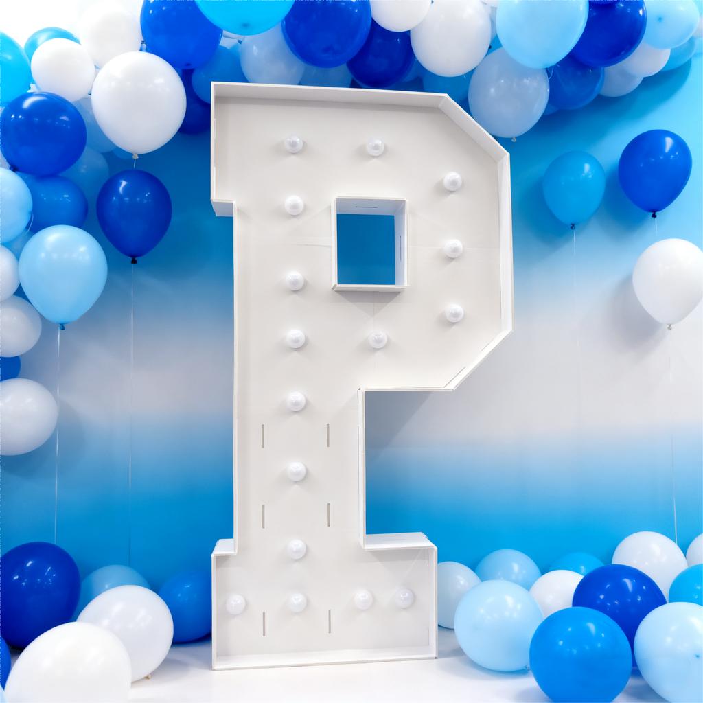 With Warm Lights 1Pc 120cm DIY LED Letter Light 3D KT Board Party Decoration Suitable for Birthday Party,Anniversary DIY Gifts