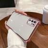 Case for Xiaomi Redmi Note 10 5G,POCO M3 Pro 5G Electroplated Color Border Clear Phone Casing Cover