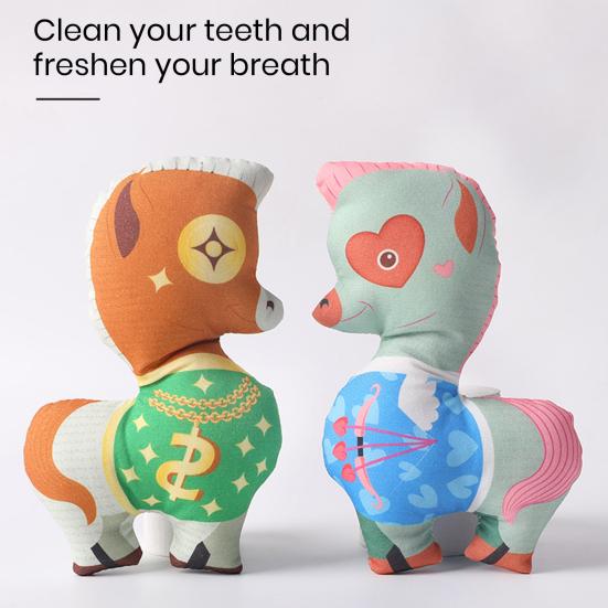 Pet Plush Sound Toy Colorful Cute Design Squeaky Sounds Teeth Cleaning Bite-resistant Engaging Pet Toy