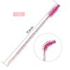 50-Piece Pack: Disposable Eyelash & Lip Brushes with Crystal Rod