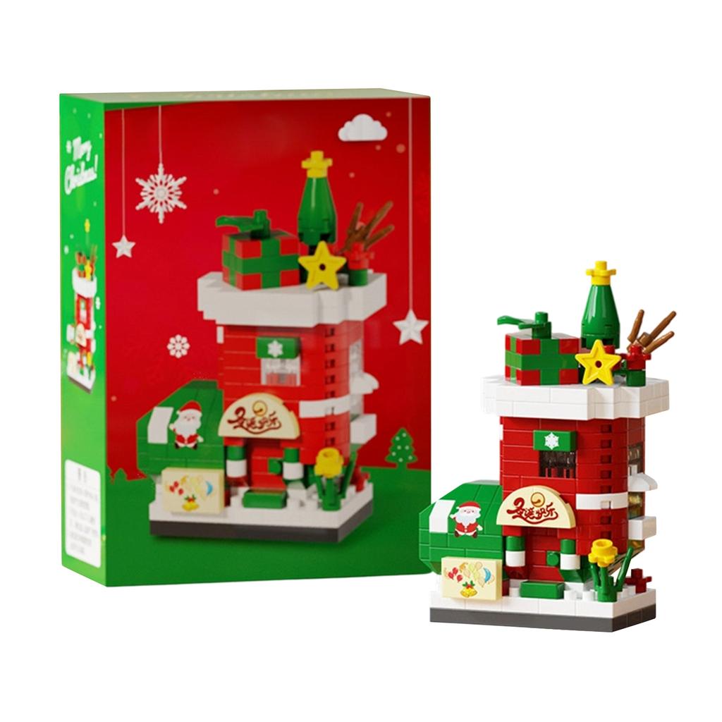Christmas Building Set, Educational Toy Gift for Boys and Girls