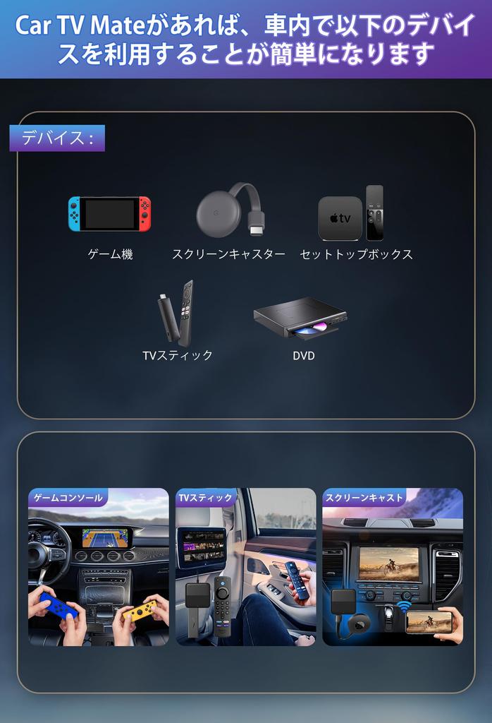 Ottocast Car TV Mate HDMI Multimedia Adapter Can be connected to game TV TV Compatible with genuine wired car play equipped cars from 2016 onwards