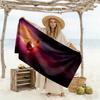 Rugby Player Action Beach Towel Quick-Dry Soft Microfiber Comfortable Lightweight Suitable for Swimming, Gym, Camping, Yoga Vacation