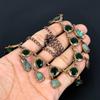 Emerald Necklace, Copper Electroformed Necklace Gemstone Jewelry, Handmade Necklace Amazing Jewelry, Gift For Her