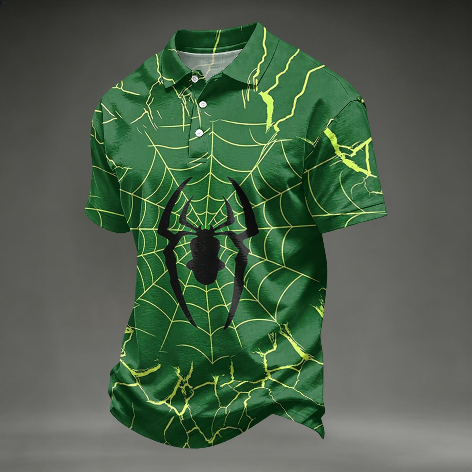 Men s Halloween Print Short Sleeve T-Shirt XXXL