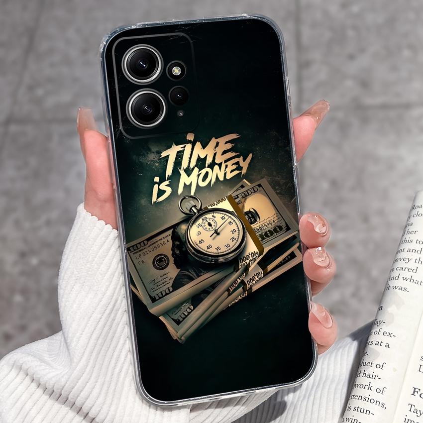 Luxury Transparent TPU Shockproof Phone Case For Redmi Note 12 11 11T Pro Plus 12S 11S 11SE 12Turbo Beautiful Girl Pattern Soft Casing For Redmi Cover