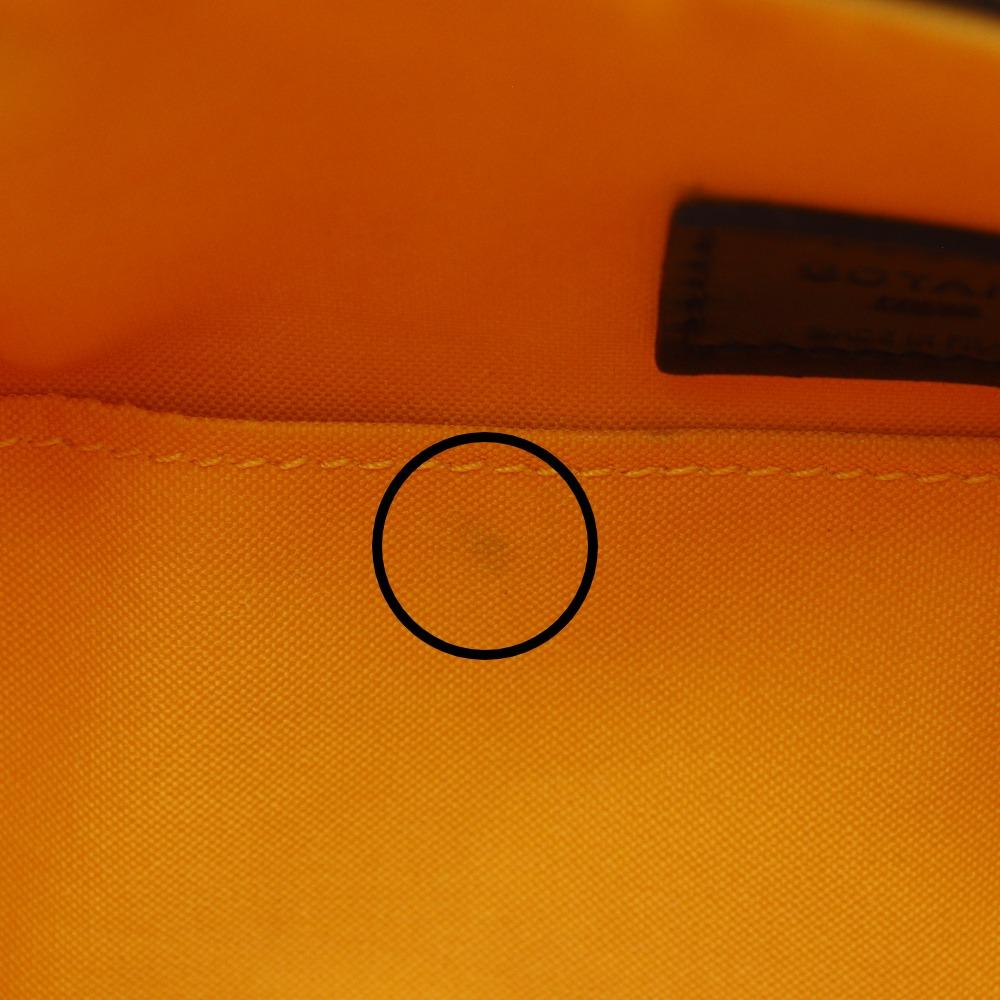 Goyard Bowling 25 Business Bag Pouch Black PVC Unisex Used