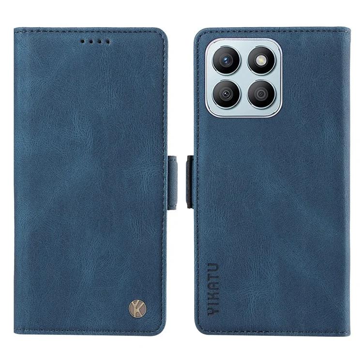 

YK-005 For Honor X8b 4G Phone Cover Skin-touch Leather Wallet Case
