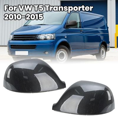 Rückspiegelabdeckung Kappe Für VW T5 T6 TRANSPORTER Für VW Amarok 2010- Kohlefaser Schnalle Seitenspiegelabdeckung Kappe Zubehör
