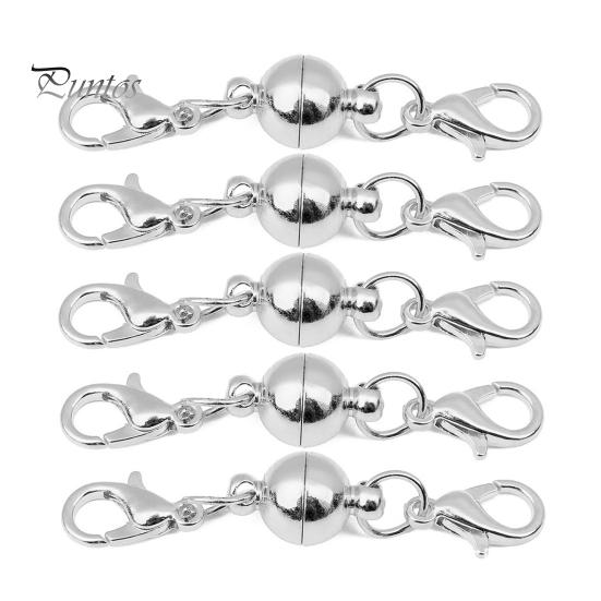 

5 шт. практичных глянцевых чистых медных ожерелий, кожаных шнуров, магнитных застежек, ожерелья, соединителей, ювелирных аксессуаров 6 mm