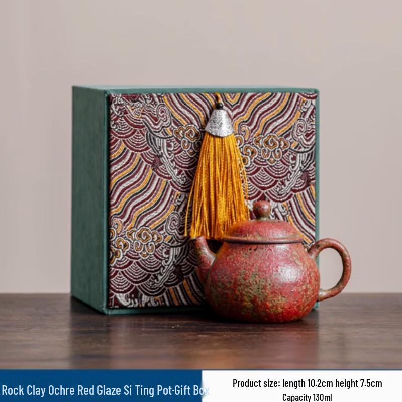 Vintage Manshanhong Zhushi Glaze Teapot