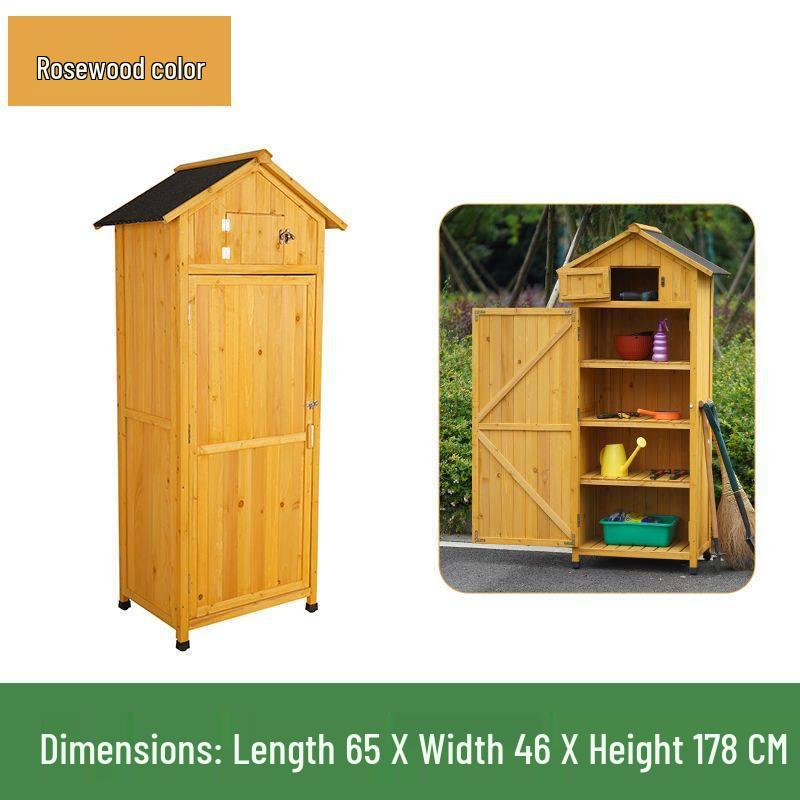 Outdoor Anti-Corrosion Sunscreen Storage Cabinet for Garden and Courtyard