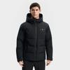 Fila Ski Series 4810 Goose Down Fashionable Cool Ski Sports Comfortable Versatile Warm Zipper Pocket Hooded Down Jacket Men Outerwear A11M546919FBK