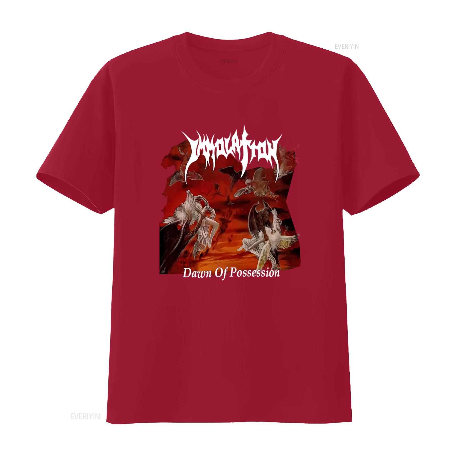 

Immolation Dawn Of Possession Death Metal T Shirt Featuring Suffocation Nile Incantation Artwork vintage Washed S
