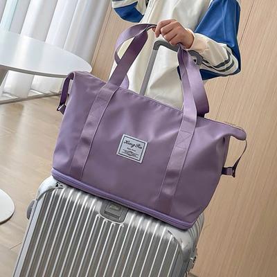 20-35L sieviešu ceļojumu soma, lielas ietilpības rāvējslēdzēja aizdare, izvelkama apakša, stingra šuve Lieliska slodze, salokāma soma plecu soma naktij