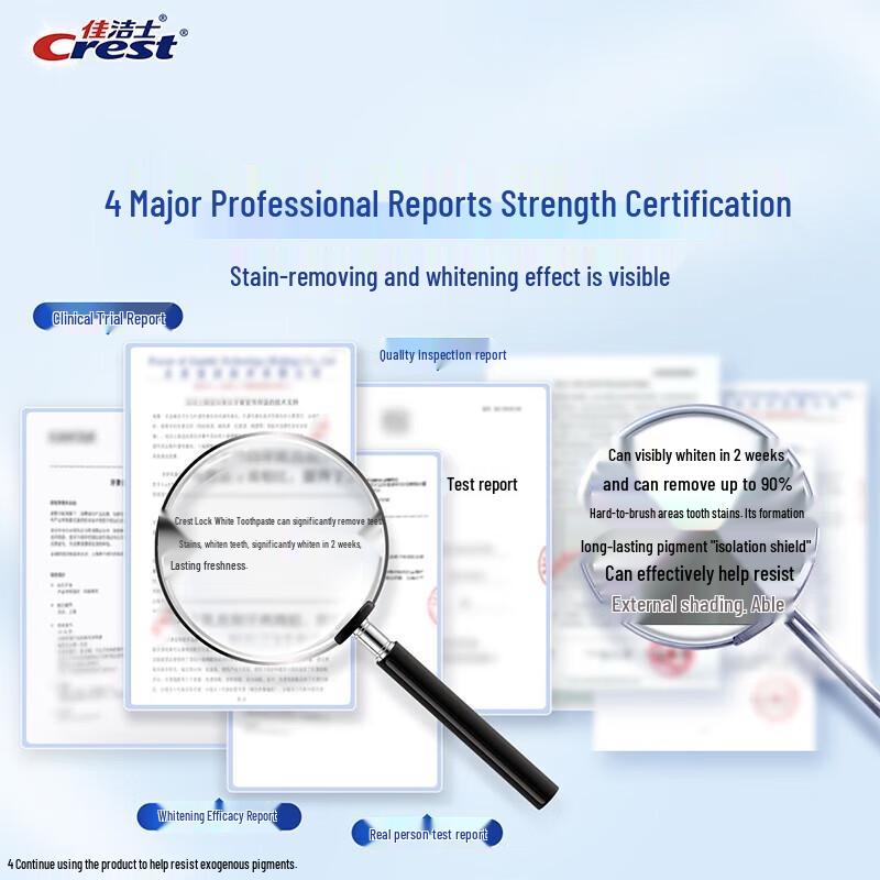 Crest Lock White Whitening Toothpaste 4-Pack