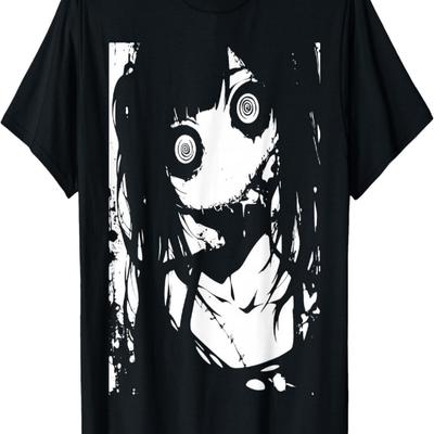 Anime Manga Horror _ Japonia Straszne Kawaii Goth Koszulka(32)