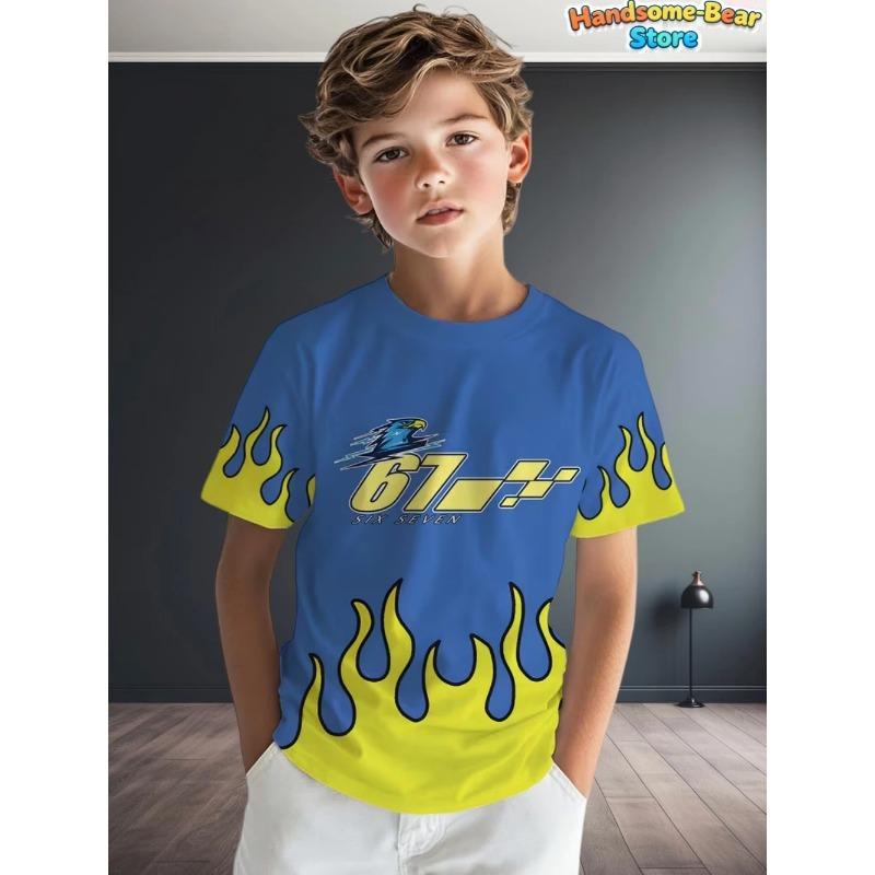 Funny Six Seven T-Shirt for Kids 67 Number 3D Print Summer Short Sleeve Tee Loose Basketball Sports Tops Fashion Kids Clothing