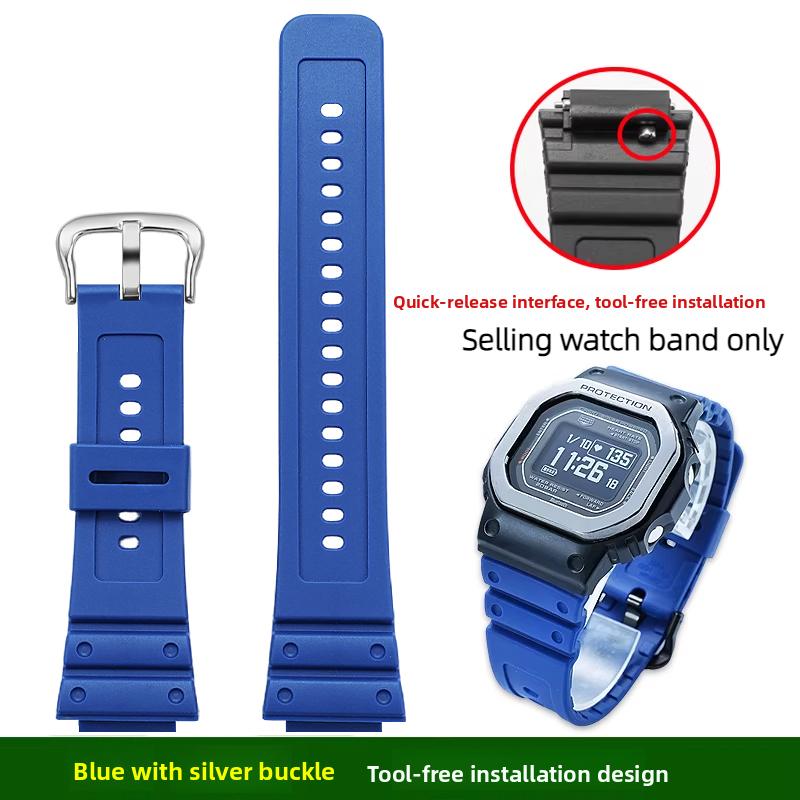 DW-H5600 Silikon-Uhrenarmband Für Casio G-SHOCK 3516 DW-H5600 Armband Sport Wasserdicht Armband Schwarz Grau Blau Zubehör