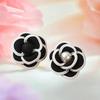 Black Fabric Camellia Flower Brooches For Woman Brooch Pins Dress Shirt Fashion Accessories Gift