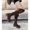 New knee boots spring and autumn high heel boots versatile and thin high knight boots small fashion versatile