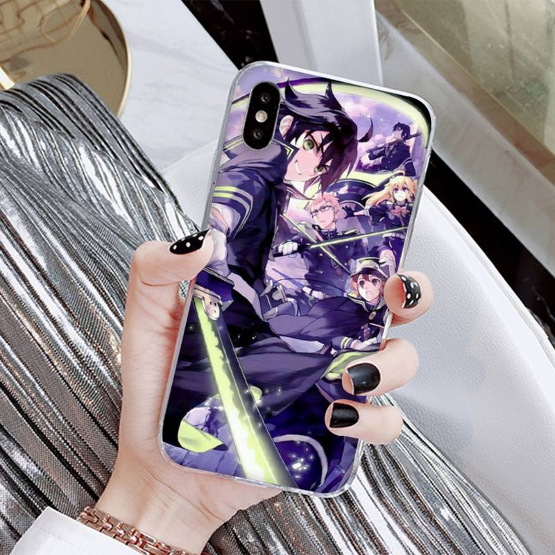 Anime Owari No Seraph Of The End Phone Case for Iphone 13 8 7 6 6S Plus X 5S SE 2020 XR 11 12 Mini Pro XS MAX