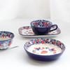 Japanese-Style Ceramic Tableware Set, Cute Strawberry Household Rice Bowl, Deep Plate, Vegetable Plate, Soup Cup, Mug, Bowl Set.