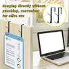 Wehhbtye Adjustable Double Coat Hooks,Thick Cubicle Wall Coat Hook,Metal Over The Panel Double Hook Adjusted to Fit 1.35 to 3.5 Inch Thickness Panels