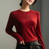 Black Crew Neck Bottoming Shirt Women's Summer and Autumn New Inner with Early Autumn Modal Cotton Slim Top