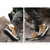 Men's Safety Shoes Rotating Button Male Sneakers Lightweight Working Shoes Protection Anti Smashing Anti Piercing Safety Shoes