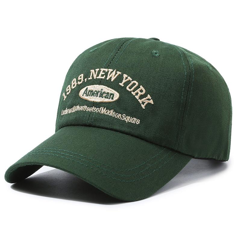 Men's retro letter embroidered baseball cap women's outdoor sports fashion casual sun protection visor hat