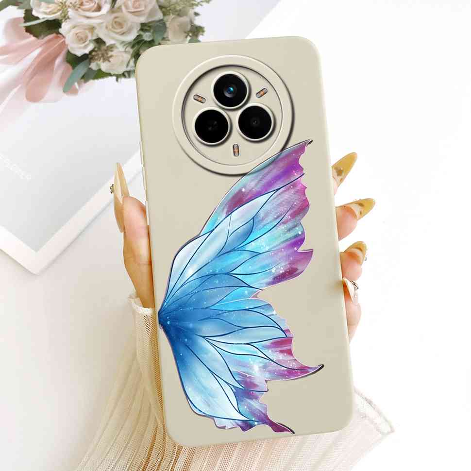 Für Oppo Realme 14 Pro 5G Hülle Neue Katze Blume Weiches Silikon Cover Für Realme 14Pro 14 Pro 5G Handyhülle Stoßfeste Capa
