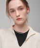 Saintluxure Half-Collar Knit Vest Ivory