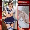 Sexy spodní prádlo Studentský námořnický oblek Roleplay Skládaná sukně