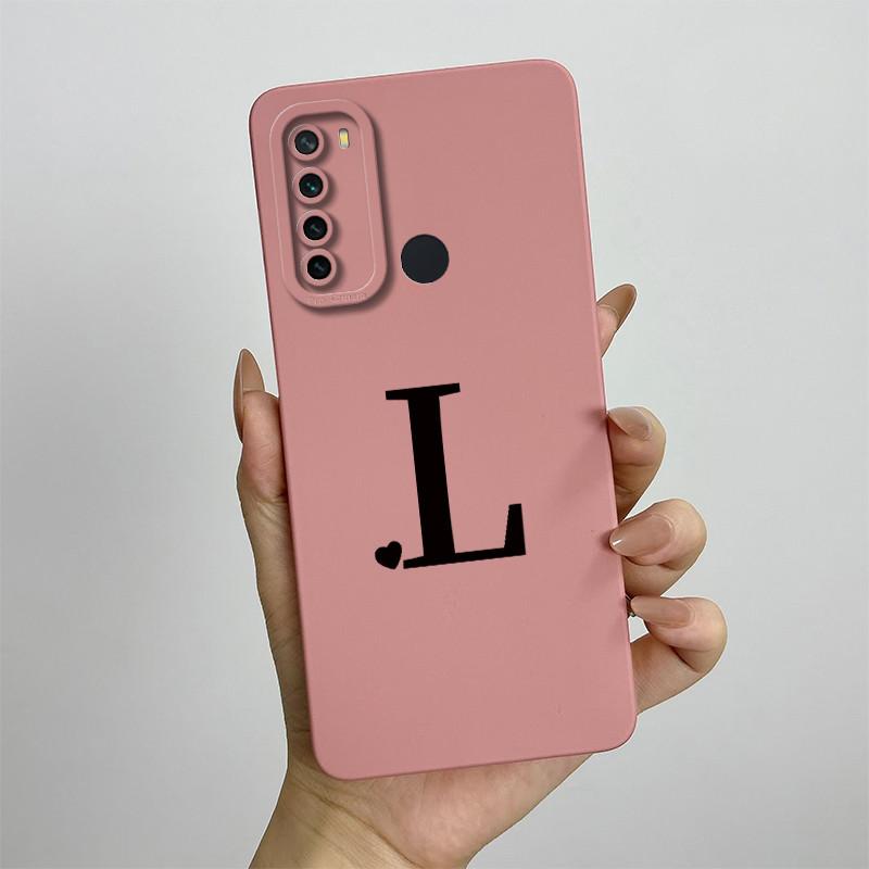 For Xiaomi Redmi Note 8 Case Redmi Note 8T Cover Redmi Note 8 Pro Cases Luxury Letters Square Phone Case Shockproof Back Cover
