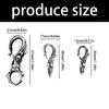 Stainless Steel Skull Keyring Gothic Jewelry Accessory for Men Keychain Unique Design Nice Gift for Birthday Christmas