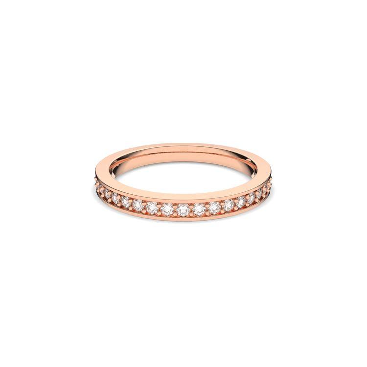Swarovski Matrix Minimalist Versatile Ring Women rings Rose-Gold 5032901 Box (Random Color),58