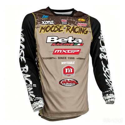 Herbst und Winter Herren 3D-Druck Rundhals Langarm T-Shirt Racing Ride
